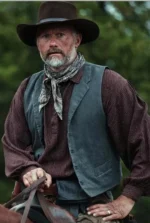1923 Yellowstone James Badge Dale Blue Vest