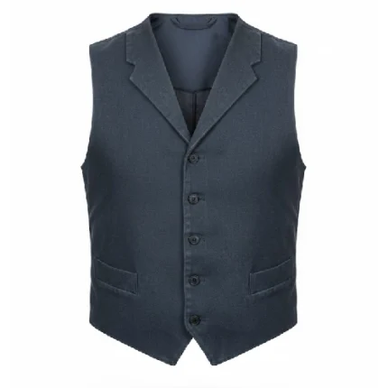 1923 Yellowstone James Badge Dale Blue Vest