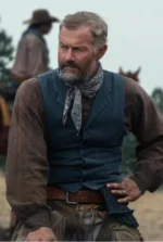 1923 Yellowstone James Badge Dale Blue Vest