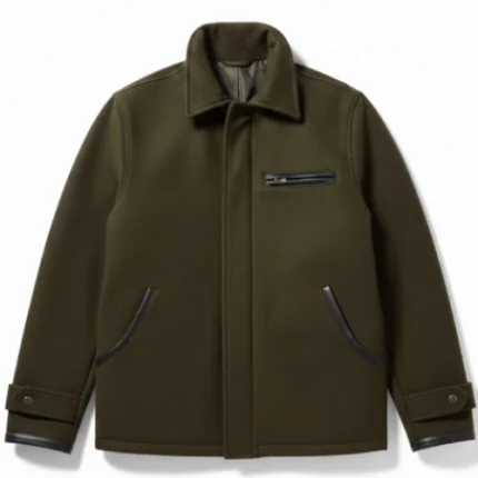 Vince Forest Classic Green Wool Jacket