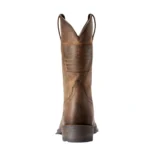Classic Distressed Brown Leather Cowboy Boots