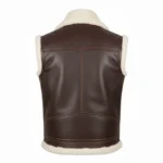 Cowboy Genuine Leather Brown Shearling Vest