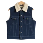 Cowboy Brown Corduroy Shearling Vest