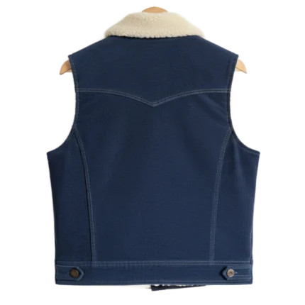 Cowboy Brown Corduroy Shearling Vest