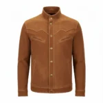 Cowboy Brown Suede Leather Blazer Jacket