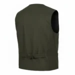 Cowboy Style Green Cotton Vest