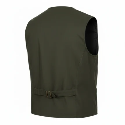 Cowboy Style Green Cotton Vest