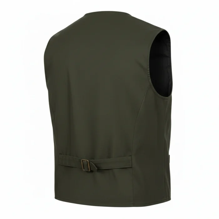 Cowboy Style Green Cotton Vest