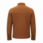 Cowboy Brown Suede Leather Blazer Jacket