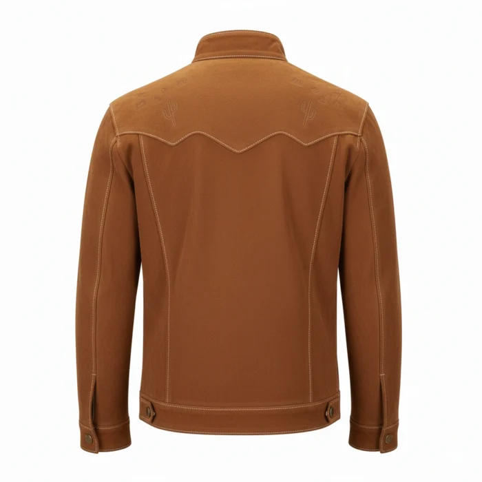 Cowboy Brown Suede Leather Blazer Jacket