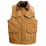 Frontier Classic Brown Leather Cowboy Vest