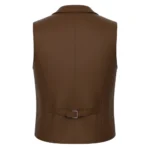 Outlaw Elite Brown Double-Breasted Western Vest