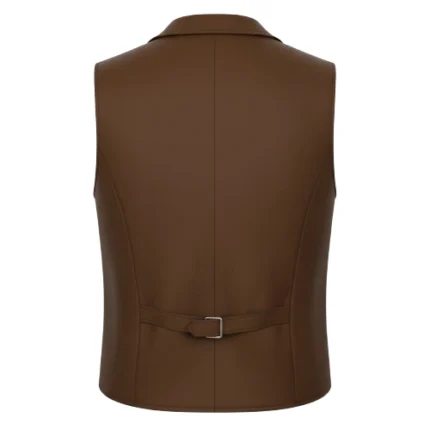 Outlaw Elite Brown Double-Breasted Western Vest