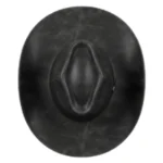 Open Road Distressed Black Leather Hat