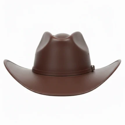 Open Road Brown Leather Cowboy Hat
