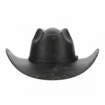 Open Road Distressed Black Leather Hat