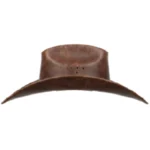 Open Road Distressed Brown Leather Hat