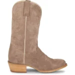 Classic Taupe Suede Square Toe Cowboy Boots
