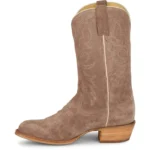 Classic Taupe Suede Square Toe Cowboy Boots