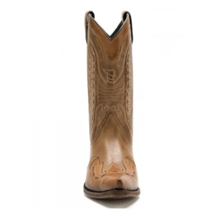 Western Legacy Brown Cowhide Leather Boots