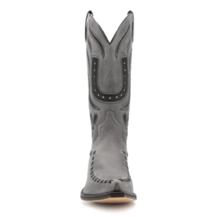 Heritage Grey Suede Leather Cowboy Boots
