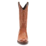 Heritage Brown Leather Western Cowboy Boots