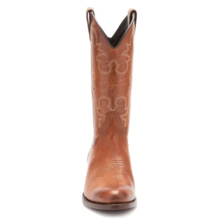 Heritage Brown Leather Western Cowboy Boots