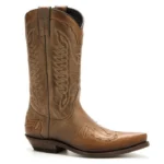 Western Legacy Brown Cowhide Leather Boots