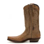 Western Legacy Brown Cowhide Leather Boots