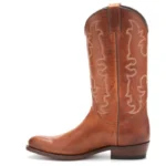 Heritage Brown Leather Western Cowboy Boots