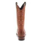 Heritage Brown Leather Western Cowboy Boots