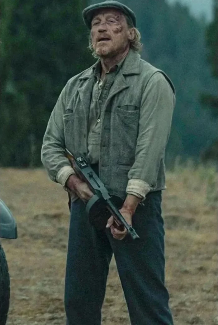 Yellowstone 1923 Banner Creighton Gray Vest