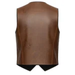 Frontier Outlaw Distressed Leather Vest