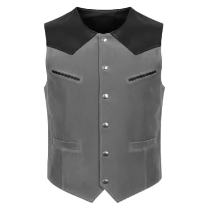 Grey & Black Two Tone Rodeo vest