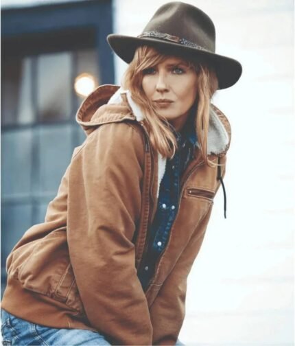 Yellowstone Beth Dutton Brown Hoodie Jacket