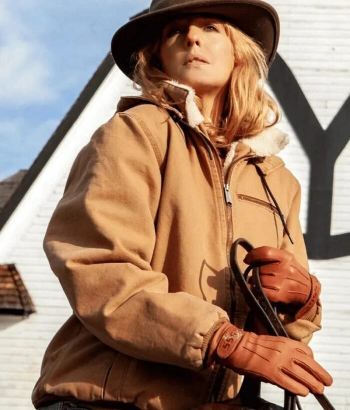 Yellowstone Beth Dutton Brown Hoodie Jacket