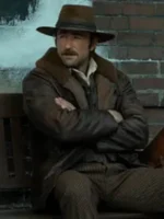1923 Brandon Sklenar Cowboy Brown Leather Coat
