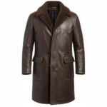 1923 Brandon Sklenar Cowboy Brown Leather Coat