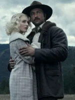1923 Brandon Sklenar Cowboy Brown Leather Coat