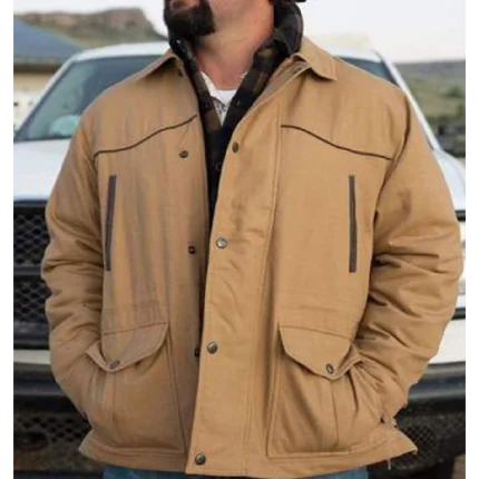 Cattleman Cowboy Brown Cotton Jacket
