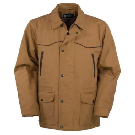 Cattleman Cowboy Brown Cotton Jacket