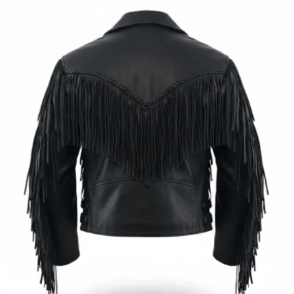 Classyak Men's Fashion Cowboy Leather Jacket