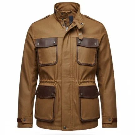 Cowboy Brown Waxed Canvas Field Jacket
