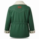 Cowboy Canvas Shawl Collar Green Jacket