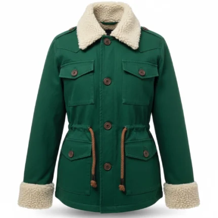 Cowboy Cotton Canvas Sherpa Collar Jacket