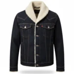 Cowboy Denim Shawl Collar Blue Jacket