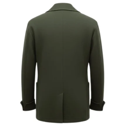 Cowboy Green Wool Shawl Collar Jacket