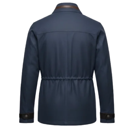 Frontier Style Blue Canvas Cowboy Jacket