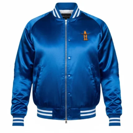 HLSR Vintage Satin Blue Track Jacket