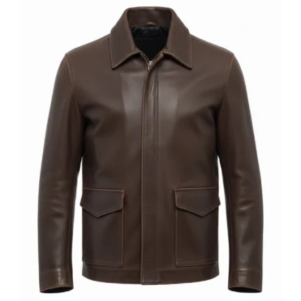 Indiana Jones Cowboy Brown Leather Jacket